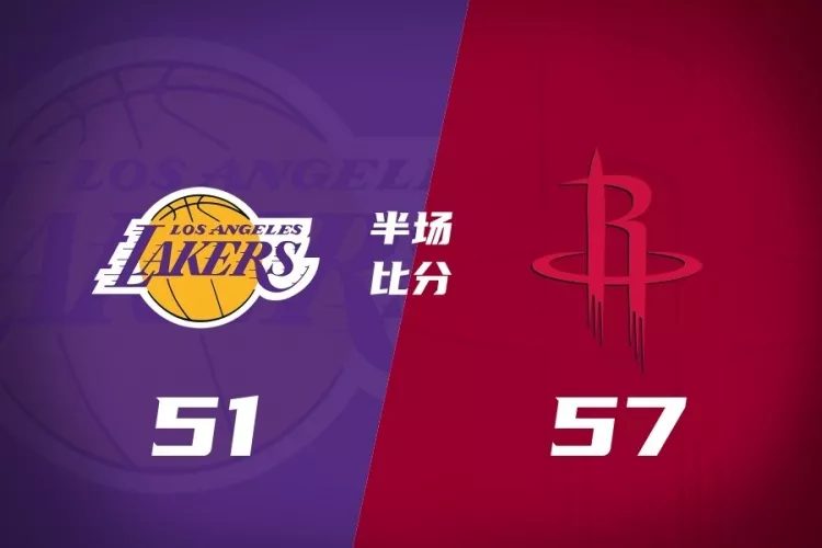 火箭半场领先湖人6分 东契奇独砍23分杜兰特16分回应