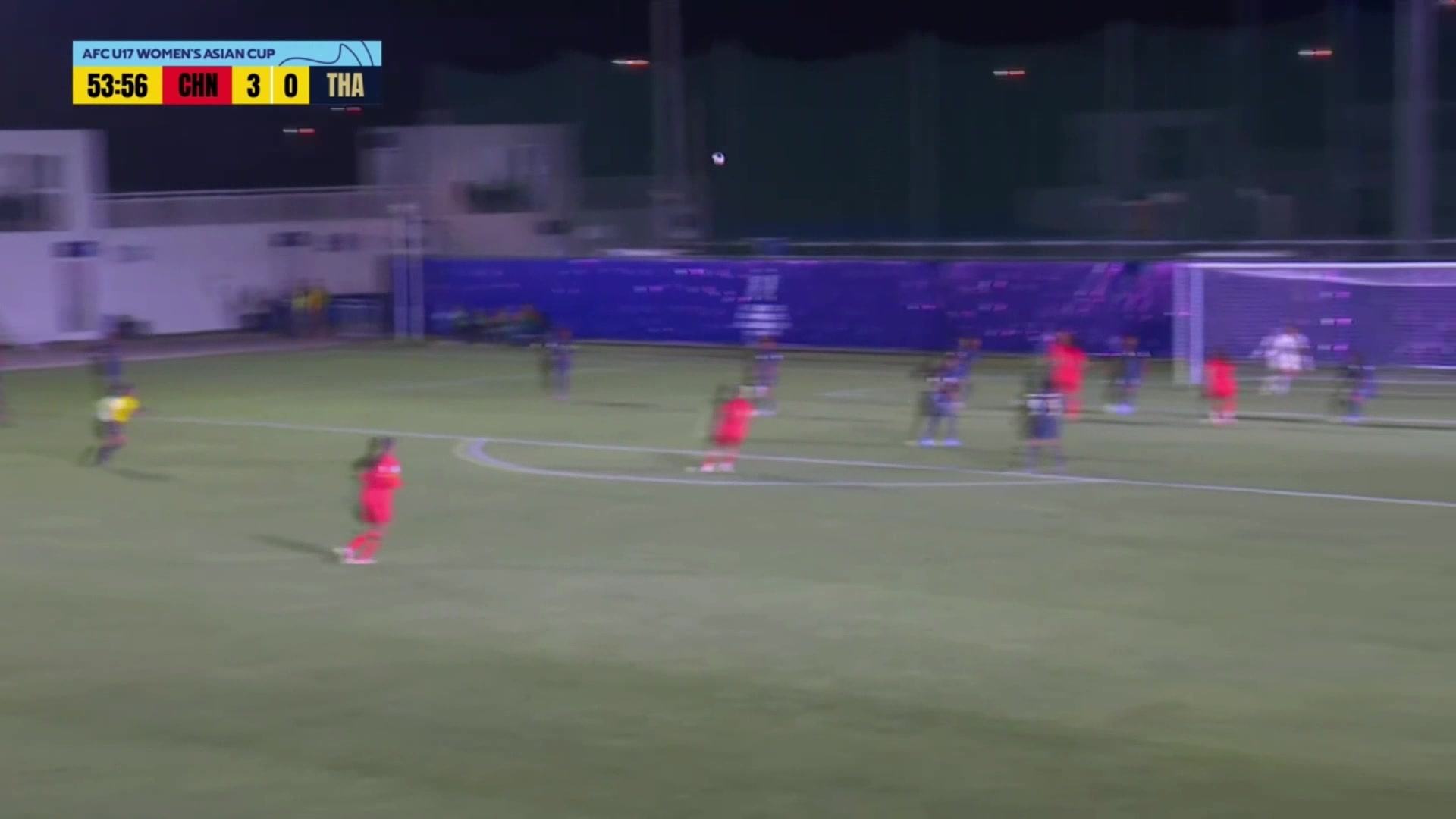 U17中国女足4-0领先泰国！李启娴梅开二度，