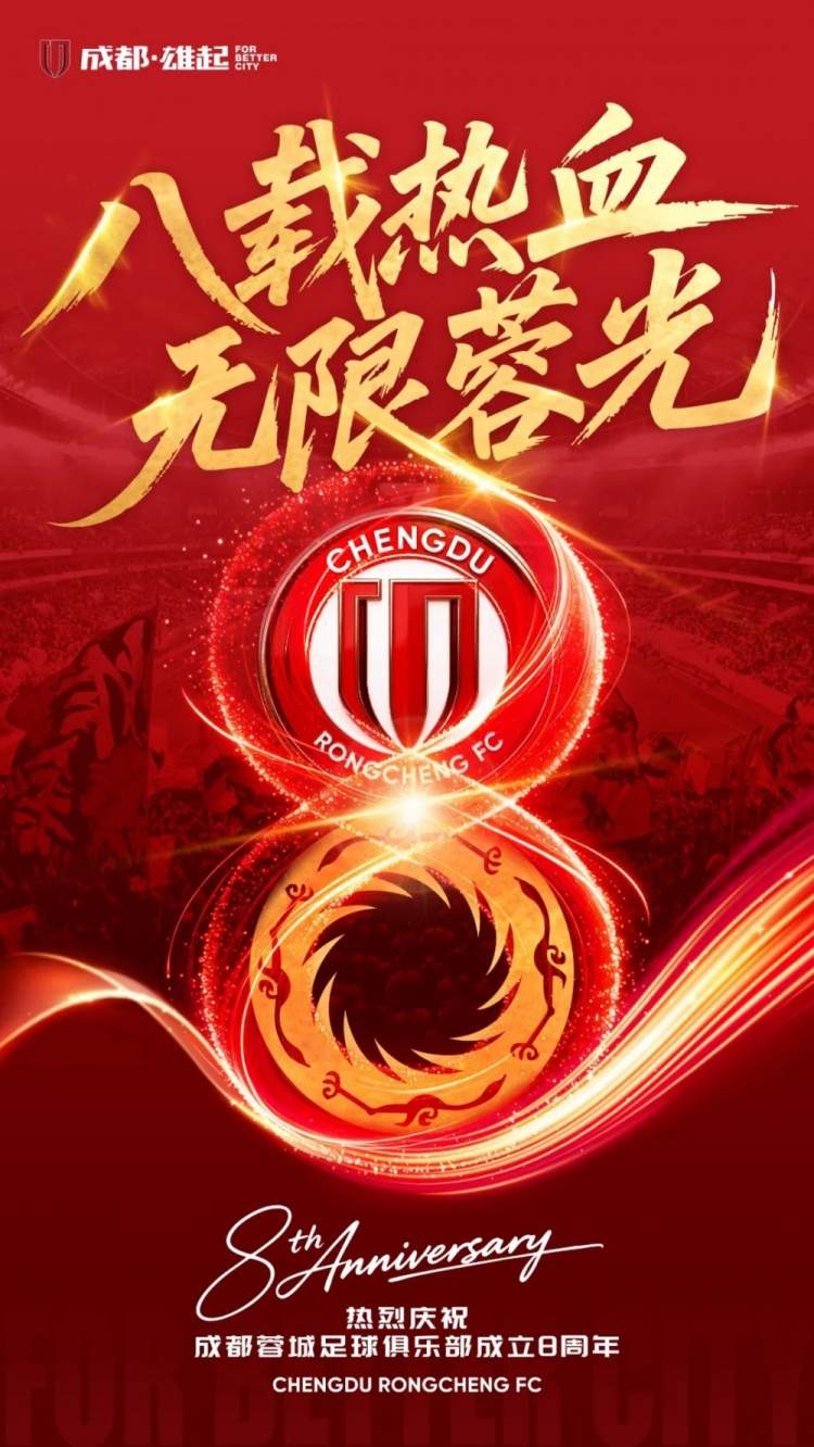 成都蓉城成立八周年 从中冠到亚冠精英赛正赛