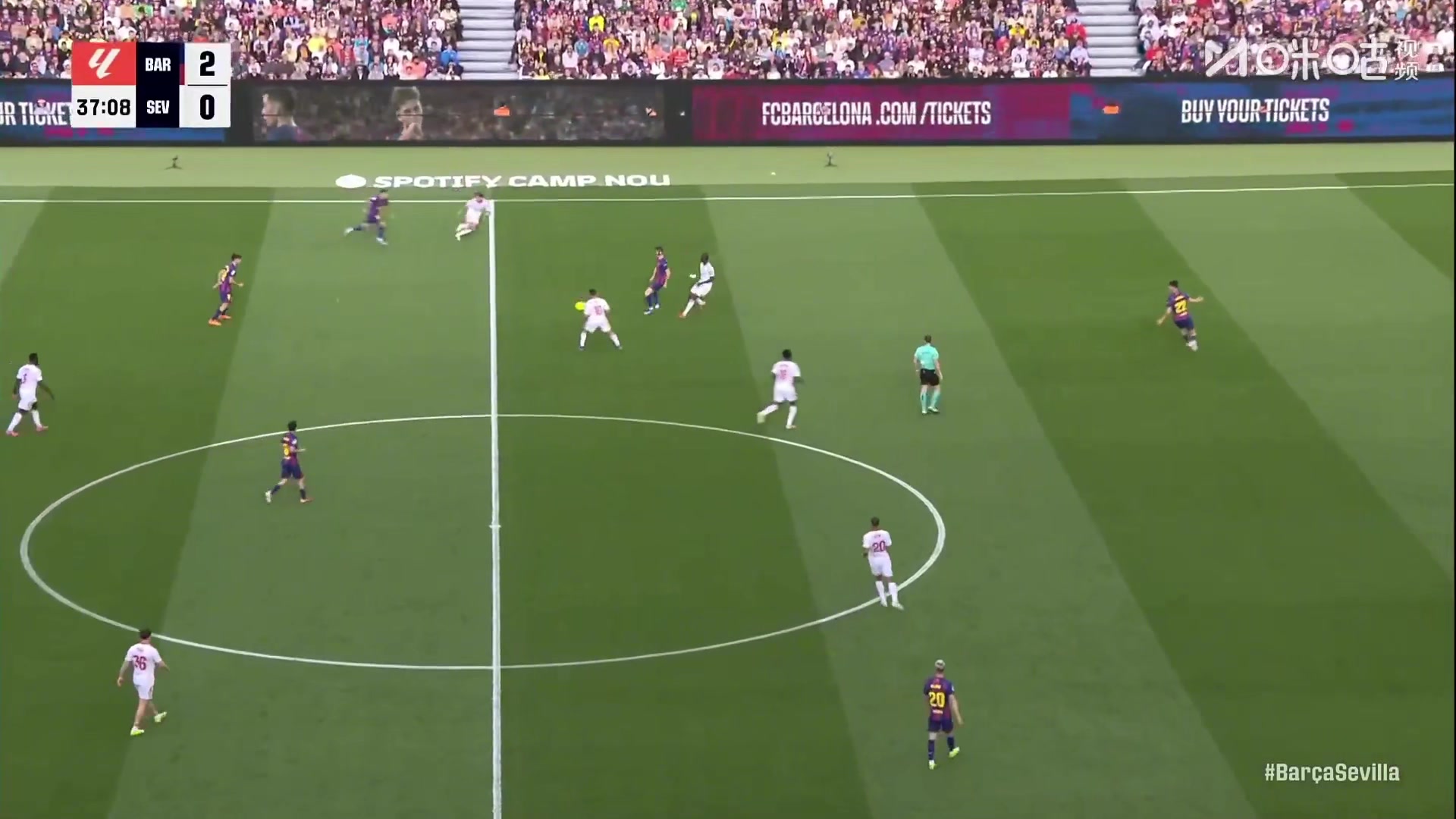 默契传跑！马丁直塞贝尔纳尔传中，奥尔莫中路推射破门